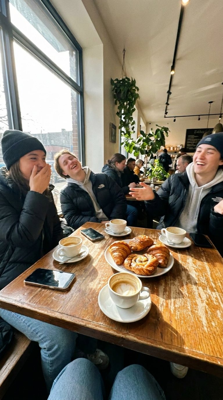 Friends at the café