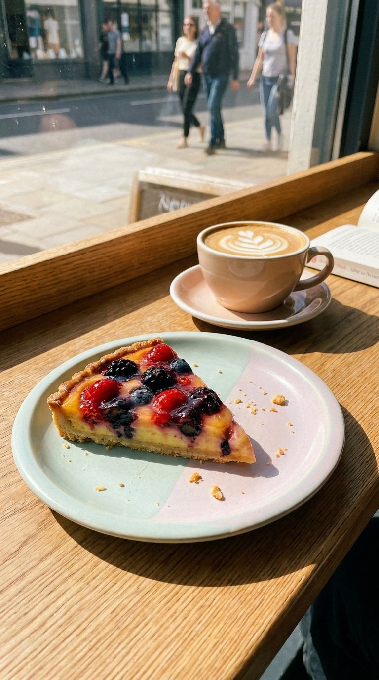 Tart and flat white