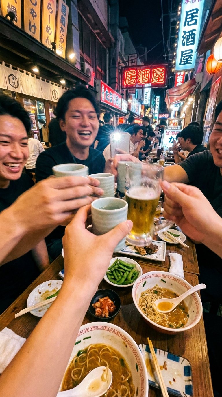 Friends toasting