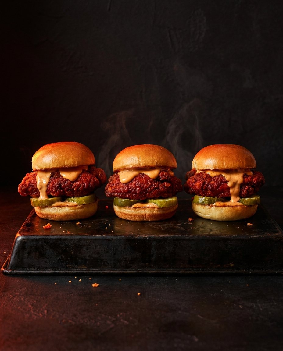 Hot chicken sliders