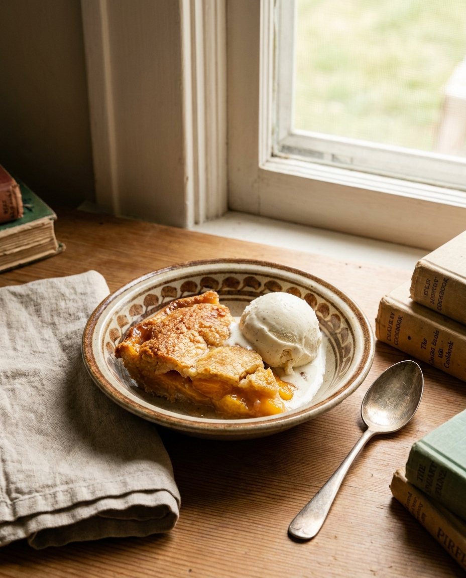 Peach cobbler