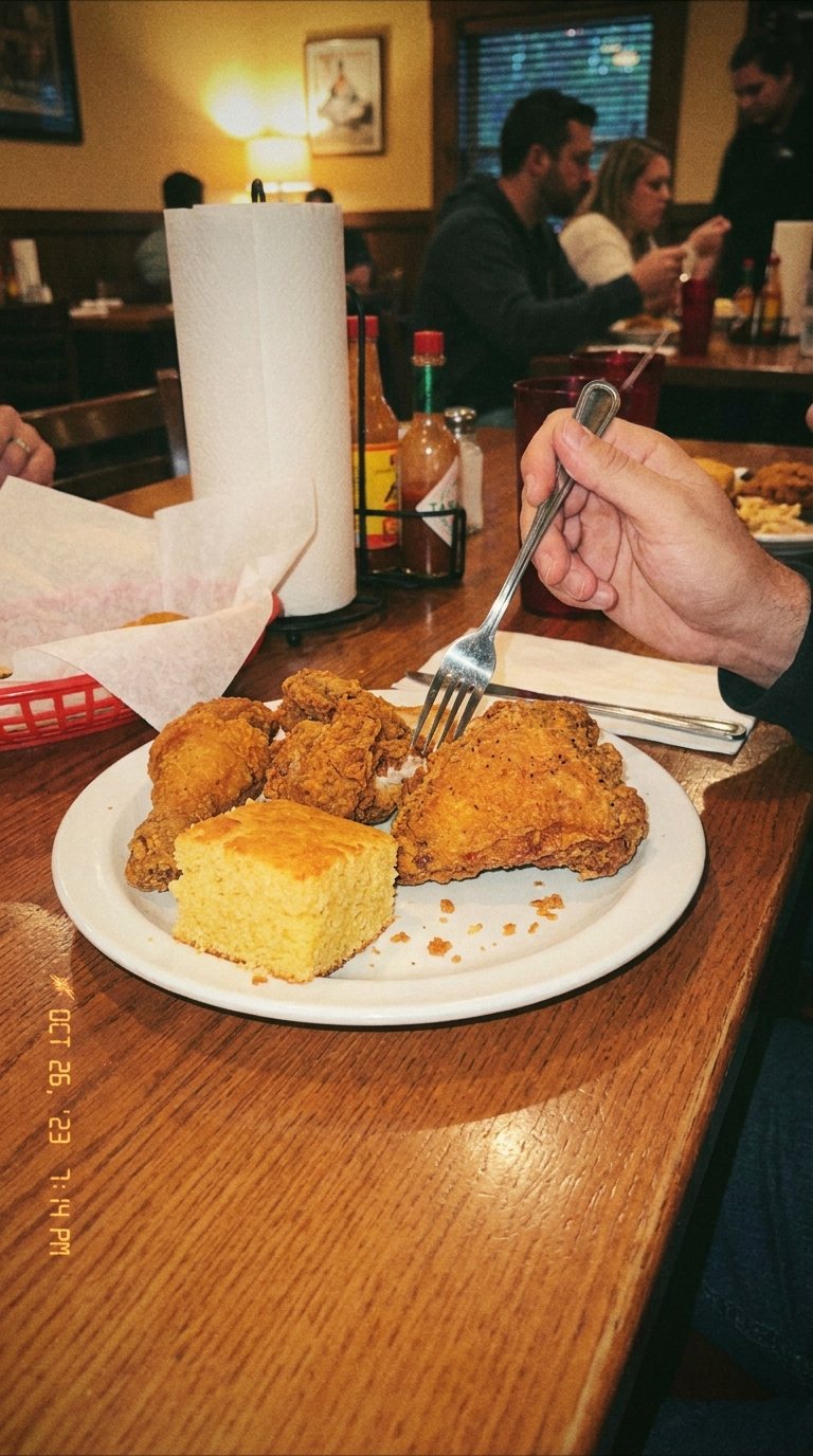 Fried chicken plate