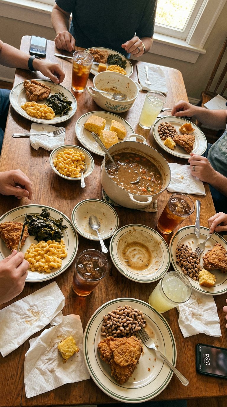 Sunday dinner spread